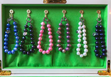 Load image into Gallery viewer, Hazel &amp; Marie: Cultured Pearl bracelet large lavender, purple pearls hanging