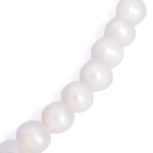 Natural and genuine white pearls, authentic pearls, real pearls, natural color 