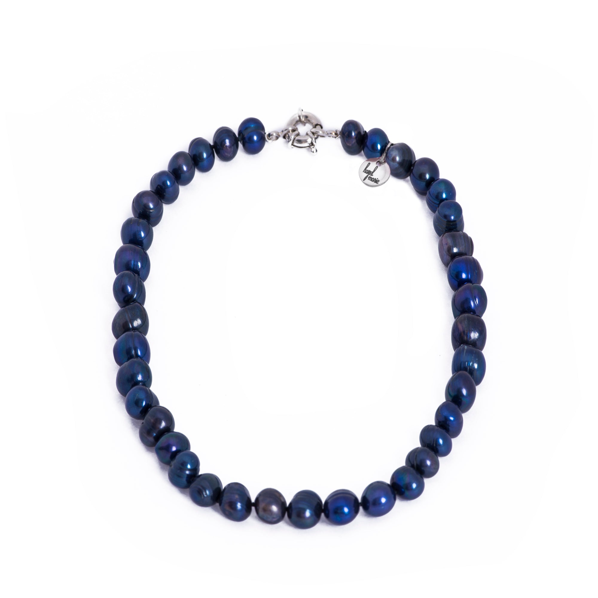 18inch 9-10mm AAAA south sea black blue PEARL NECKLACE with 925s clasp 18inch 9-10mm AAAA south sea black blue PEARL NECKLACE with 925s clasp