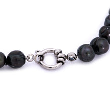 Load image into Gallery viewer, Hazel &amp; Marie: Cultured Pearl bracelet large black pearls with clasp