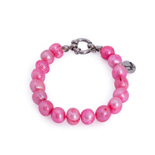 Load image into Gallery viewer, Hazel &amp; Marie: Cultured Pearl bracelet large pink
