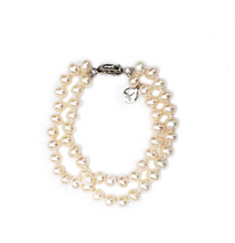 Load image into Gallery viewer, Hazel &amp; Marie: Cultured pearl bracelet with two strands
