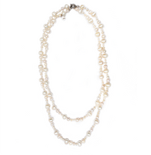 Load image into Gallery viewer, Gatsby Pearl Necklace in Blush