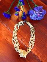 Load image into Gallery viewer, Tie the Knot Pearl Necklace in Lemonade