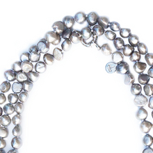 Load image into Gallery viewer, Pebble 1-2-3-4 Necklace in Pewter